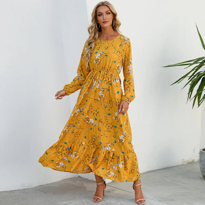 Marga – Floral Long Sleeve Maxi Dress