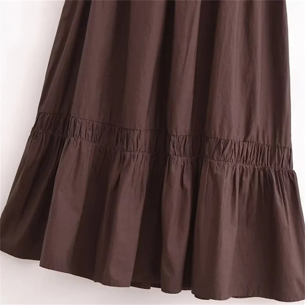 Jackie - Rose Detail Halter Dress