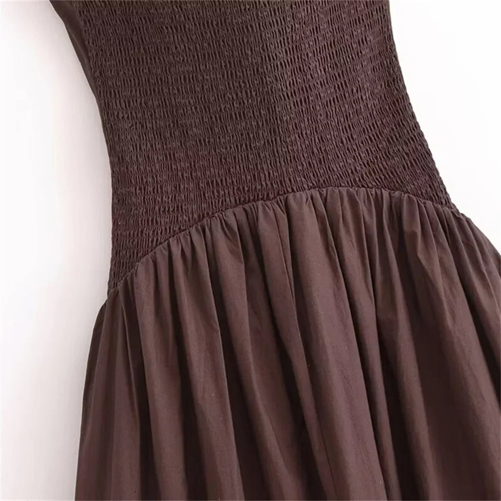 Jackie - Rose Detail Halter Dress