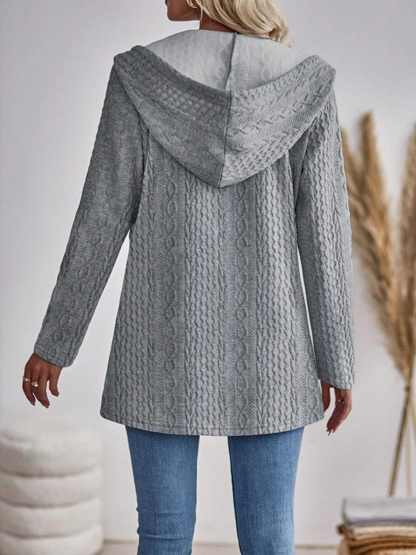 Eve - Warm Women's Cardigan with Pattern