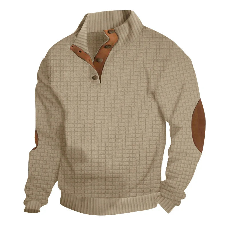 Devonshire™ | Quilted Quarter-Button Jumper