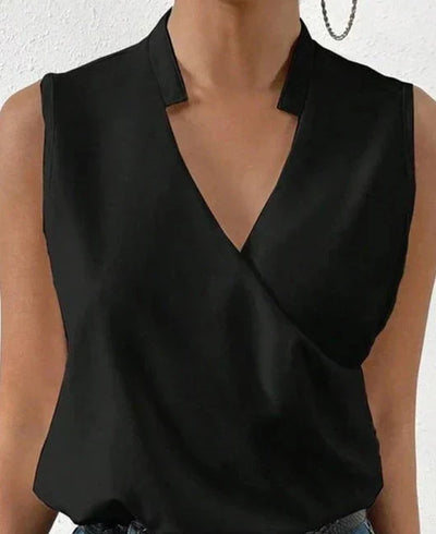 Tessa | Classic Sleeveless Solid Blouse