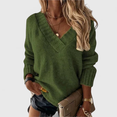 Jane - Cozy V-Neck Sweater