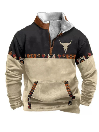 Nordic Forge™ | Half-Zip Fleece Hoodie