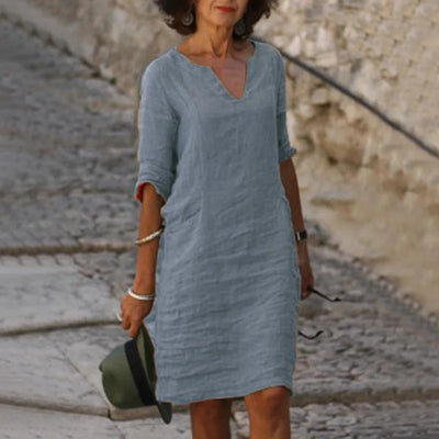 Delaney – V-Neck Casual Dress