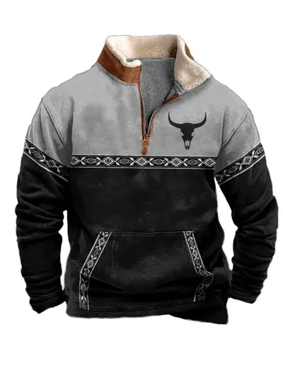 Nordic Forge™ | Half-Zip Fleece Hoodie