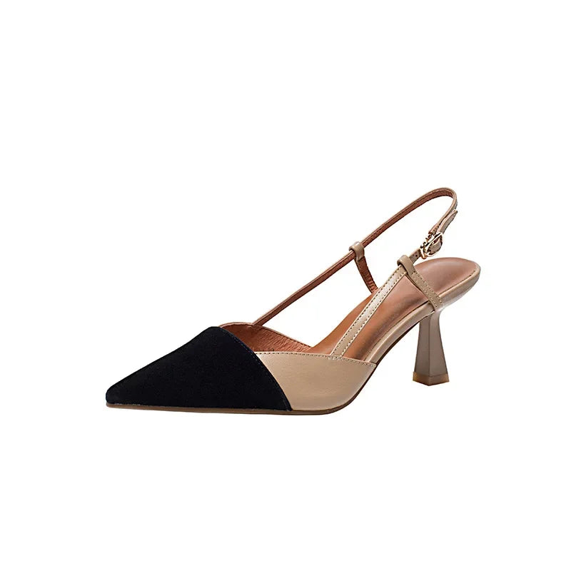 Semma - Pointed Toe Slingback Stiletto Heels