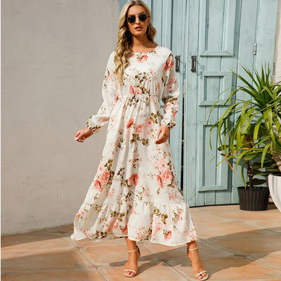 Marga – Floral Long Sleeve Maxi Dress