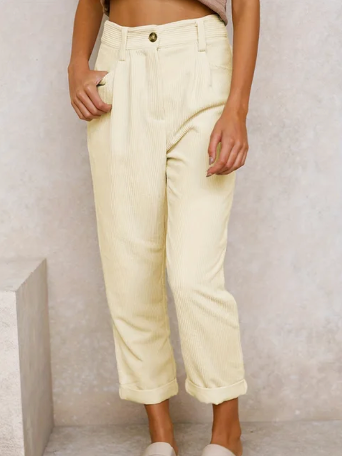 Sarah – Relaxed Corduroy Trousers