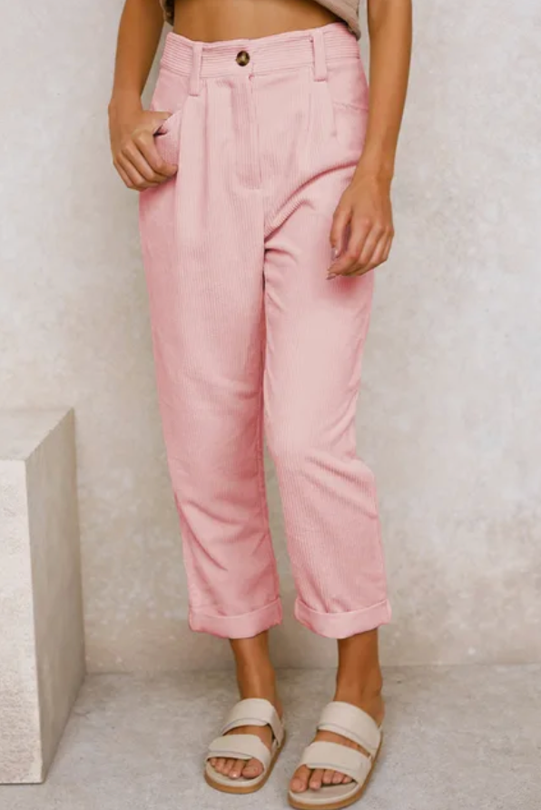 Sarah – Relaxed Corduroy Trousers