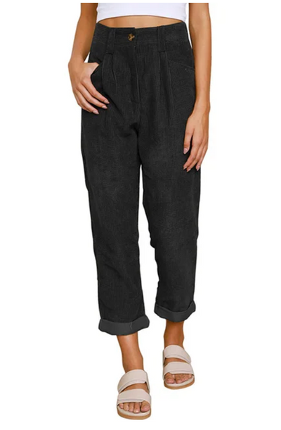 Sarah – Relaxed Corduroy Trousers