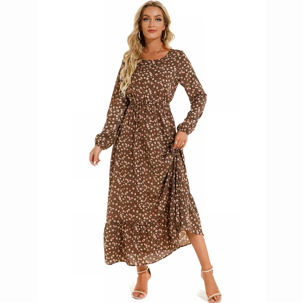 Marga – Floral Long Sleeve Maxi Dress