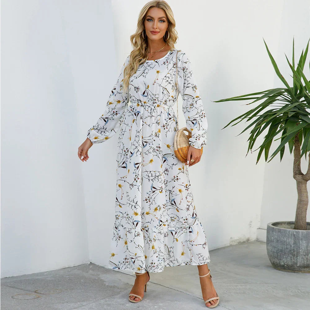 Marga – Floral Long Sleeve Maxi Dress