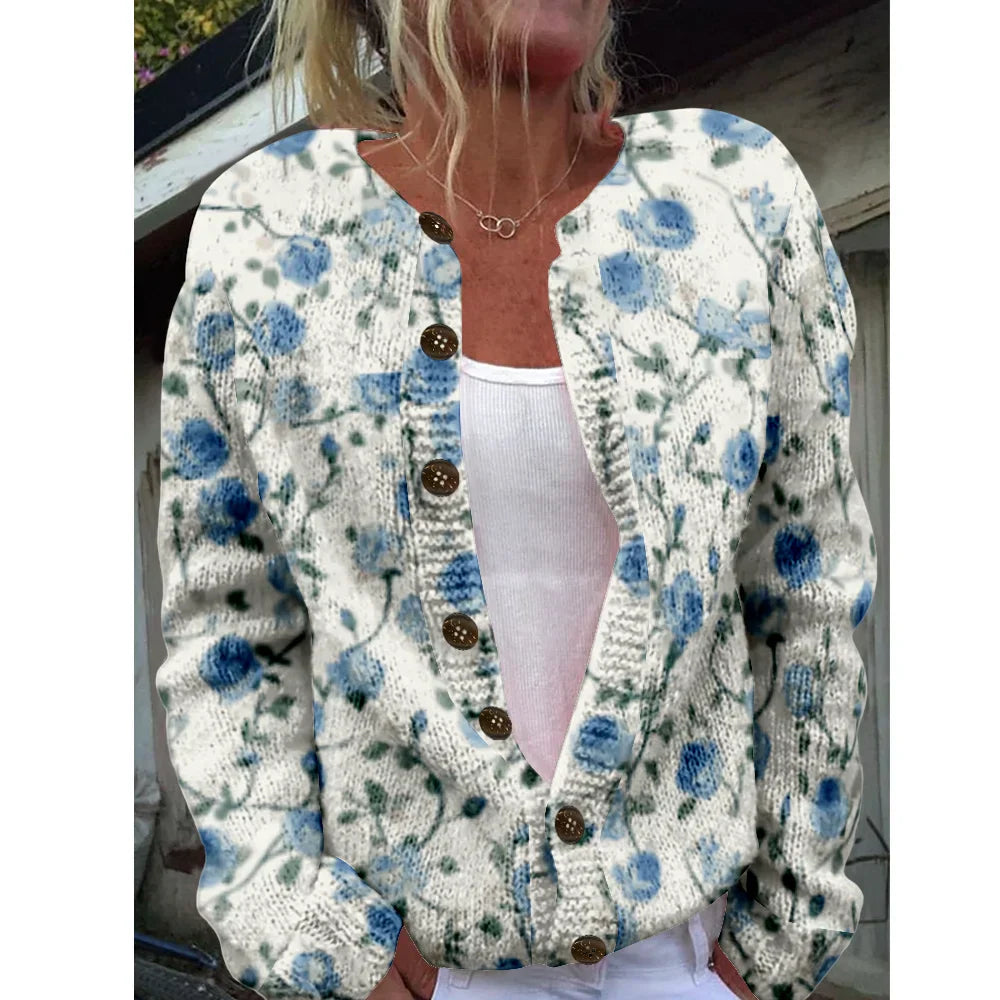 Svenja | Chic cardigan with print