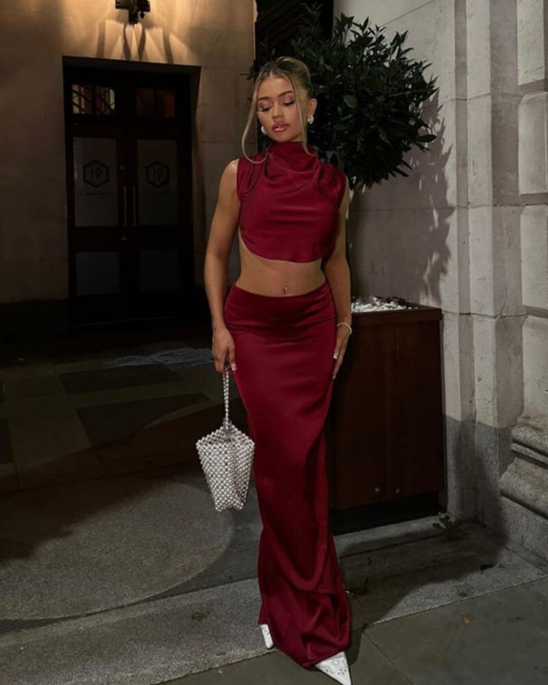 Rosalie | Minimalist Satin Set