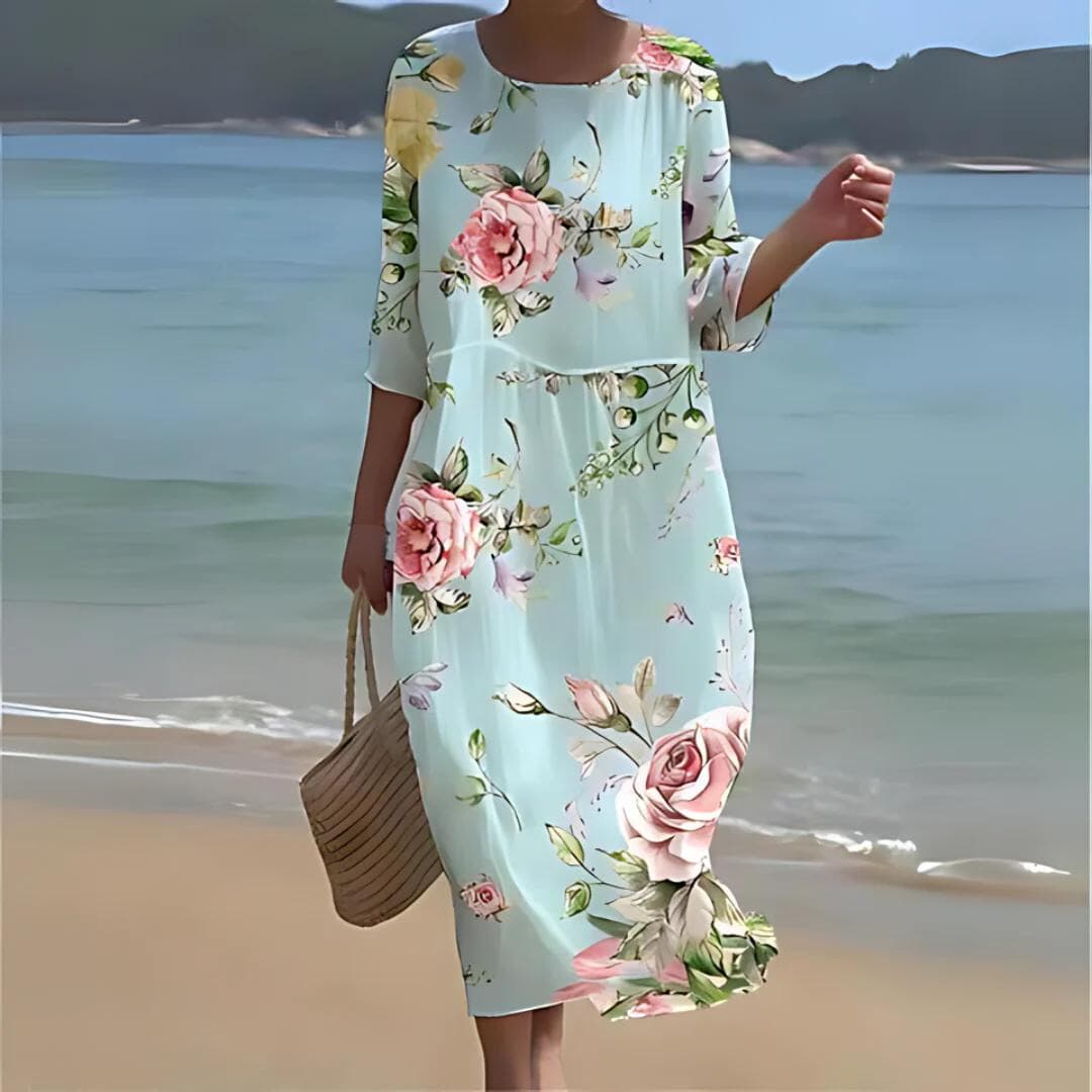 Simone - Elegant Floral Dress