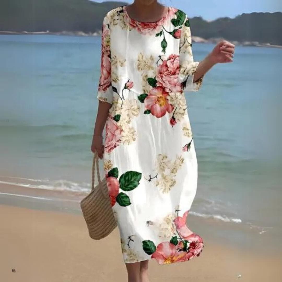 Simone - Elegant Floral Dress
