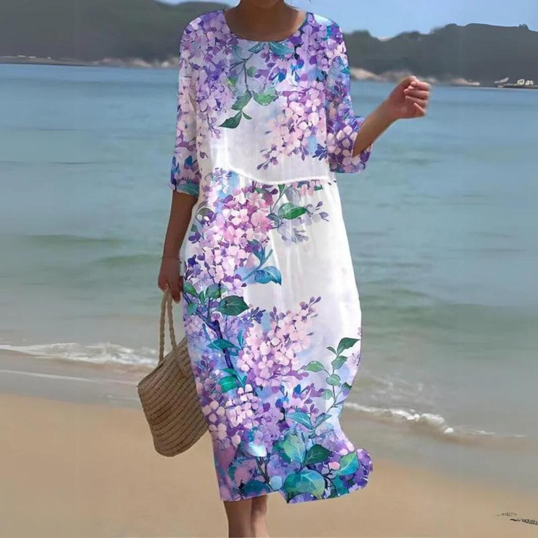 Simone - Elegant Floral Dress
