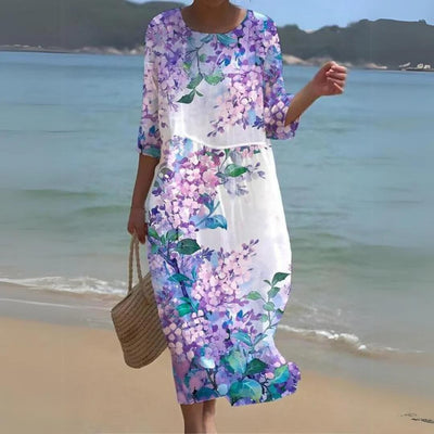 Simone - Elegant Floral Dress