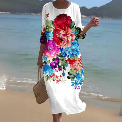 Simone - Elegant Floral Dress