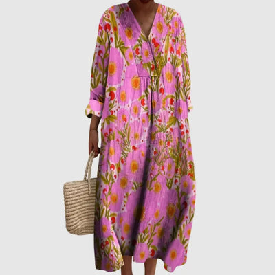 Daisy-May | Sunset Bloom Longline Floral Dress