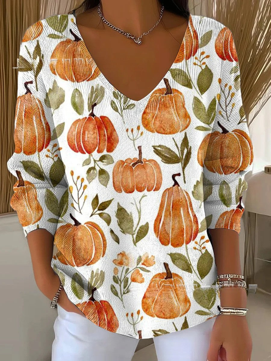 Emilie - V-Neck Knit Jumper