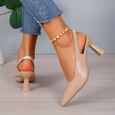 Sandra - Pointed Toe Slingback Stiletto Heels