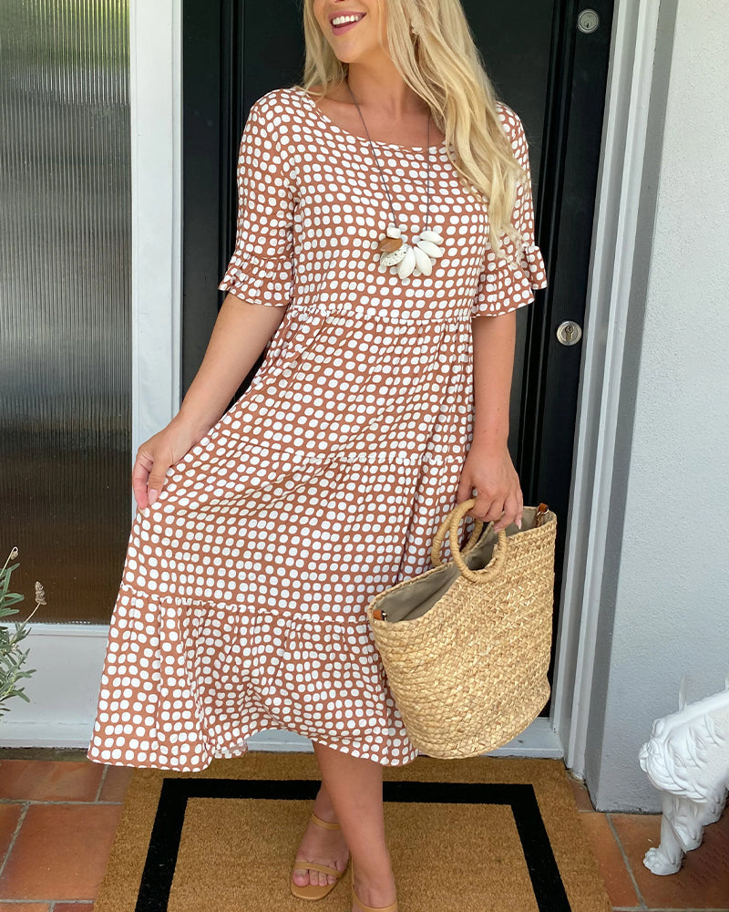Kaleia – Polka Dot Ruffle Dress