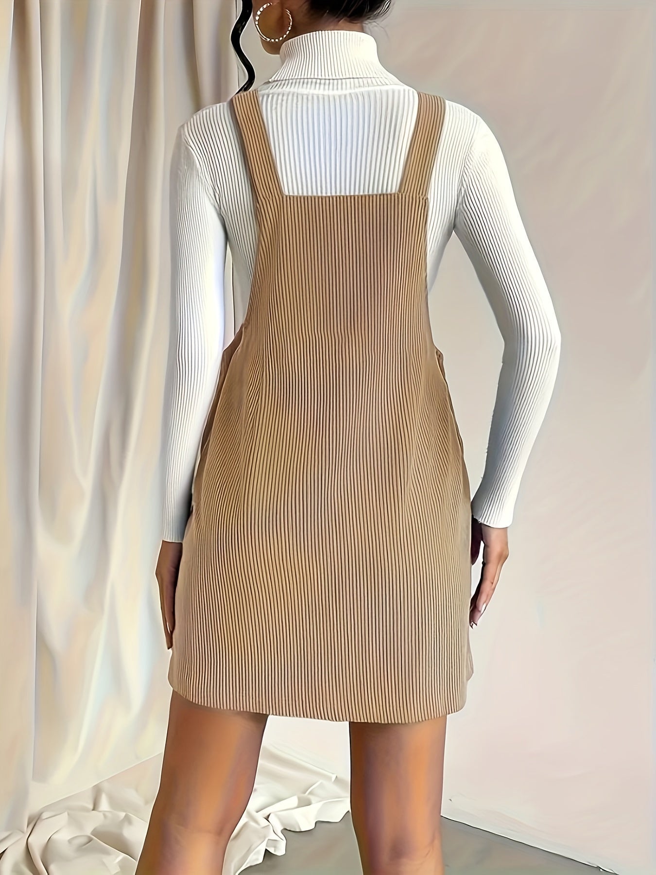 Lana – Corduroy Pinafore Dress