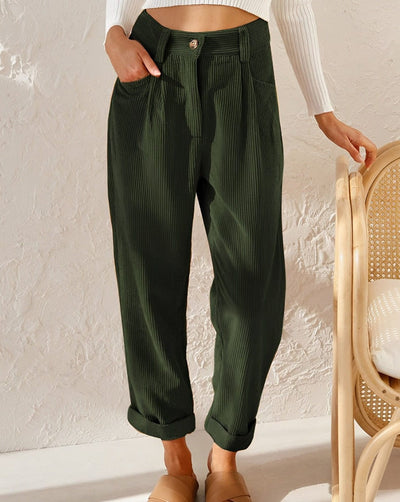 Sarah – Relaxed Corduroy Trousers