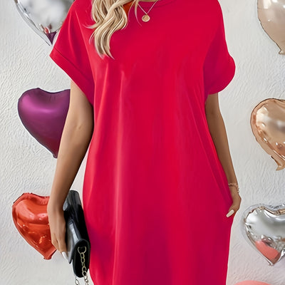 Chedie – Relaxed Batwing T-Shirt Dress