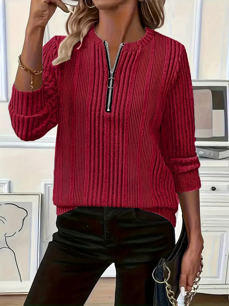Amelie - Ladies' zip-up jumper