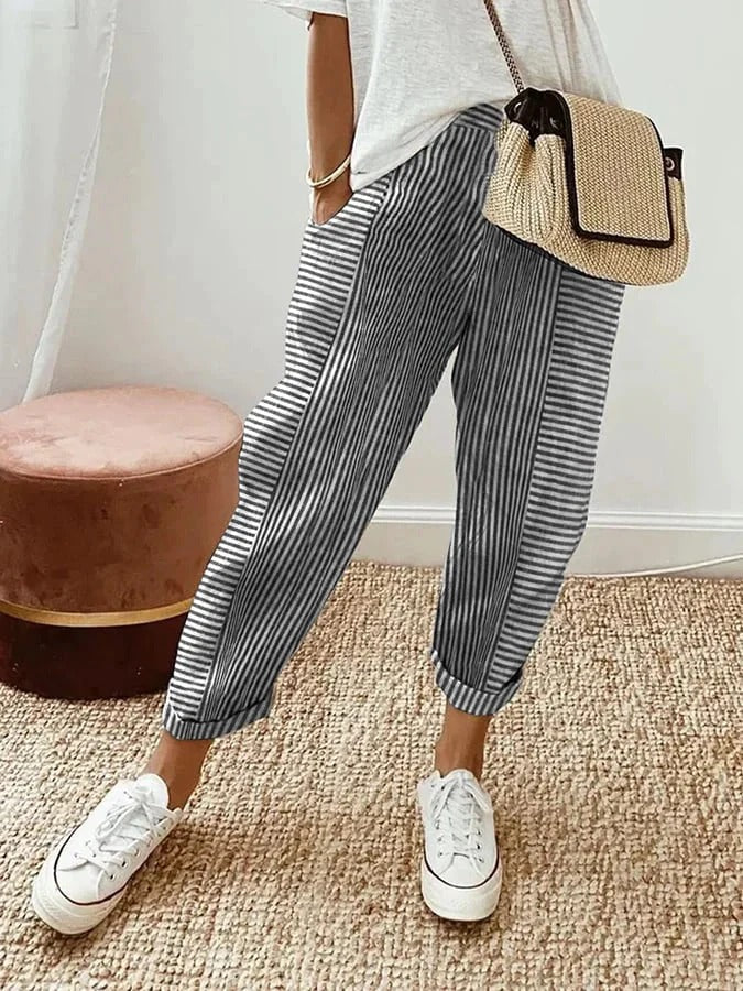 Rory – Striped Relaxed Trousers
