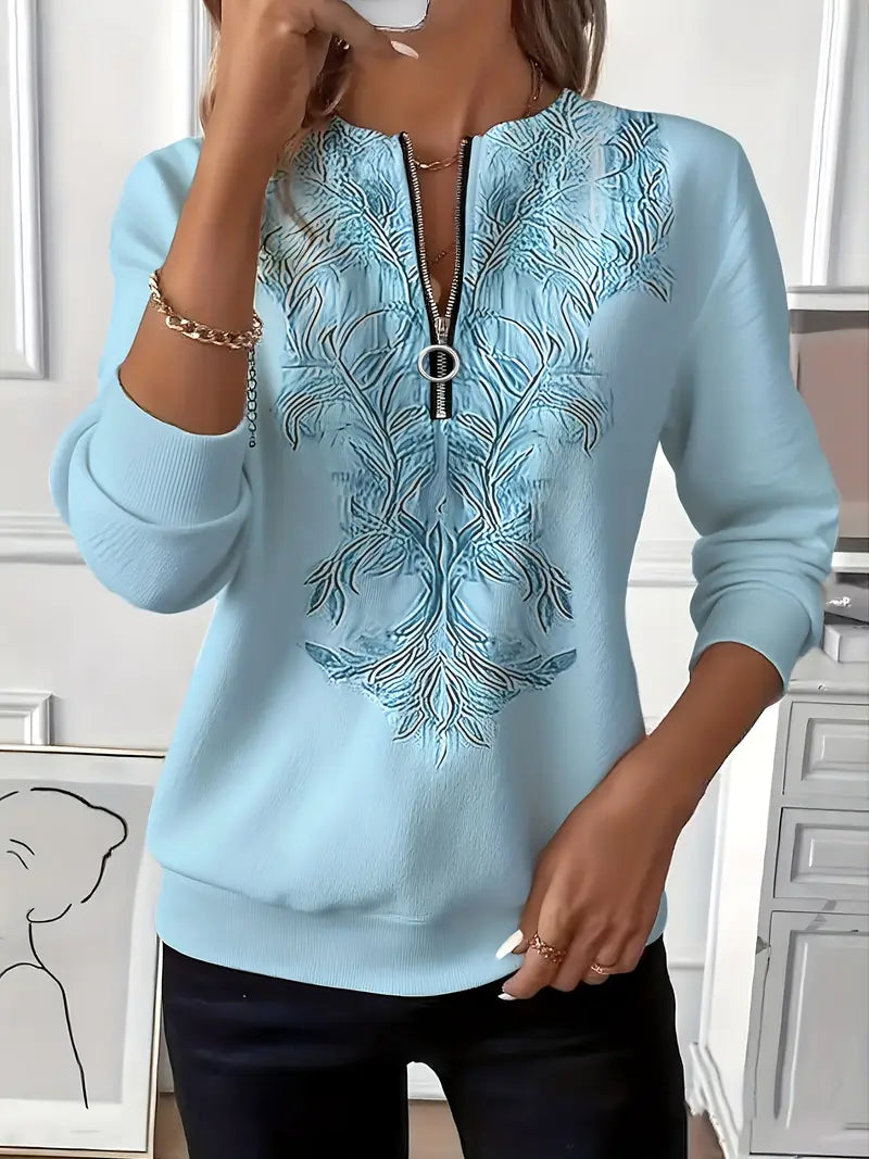 Amelie - Ladies' zip-up jumper