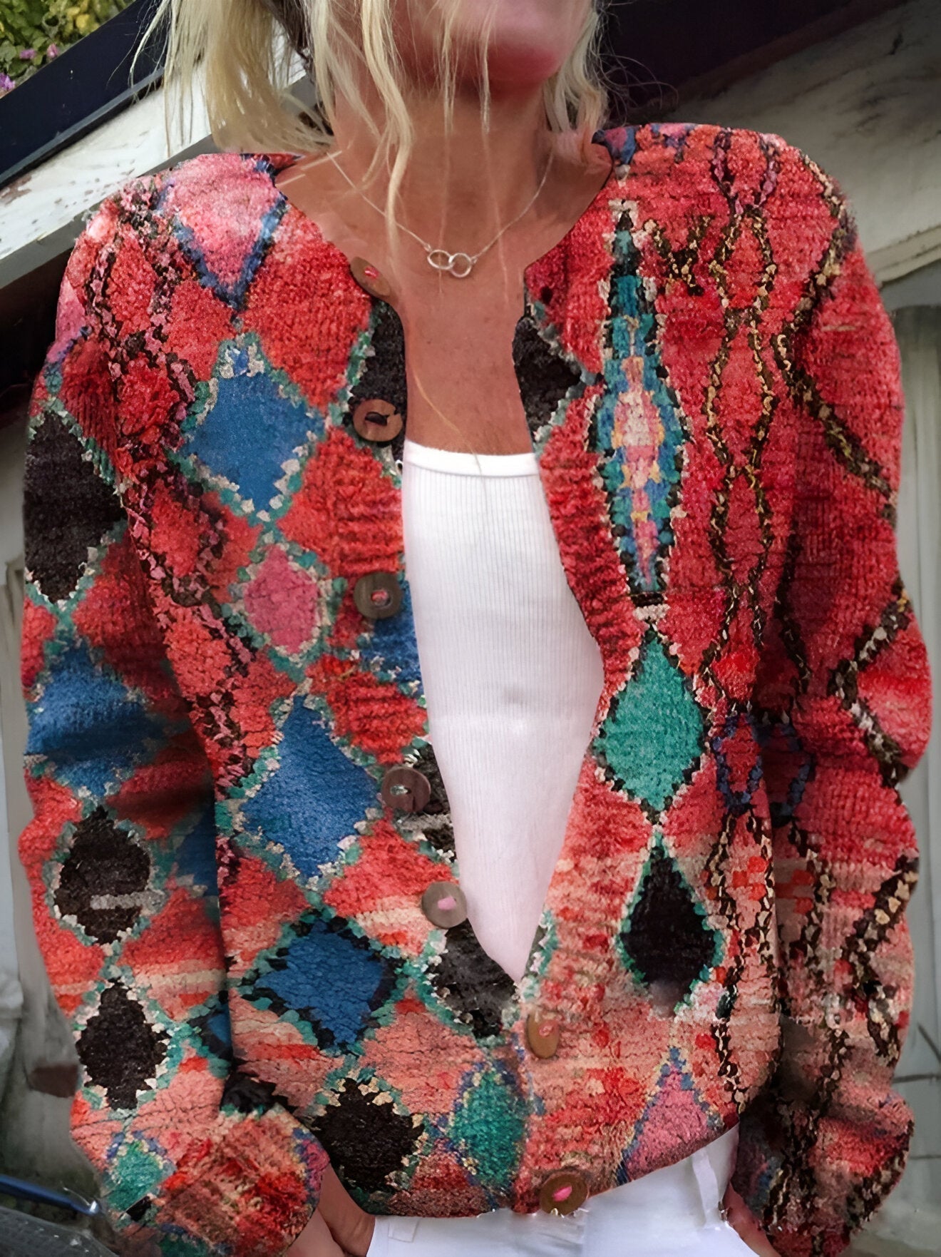 Layla – Floral Embroidered Cardigan