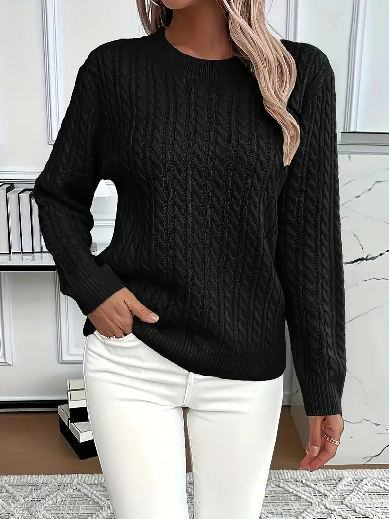 Bernila – Ladies' Cable Knit Jumper