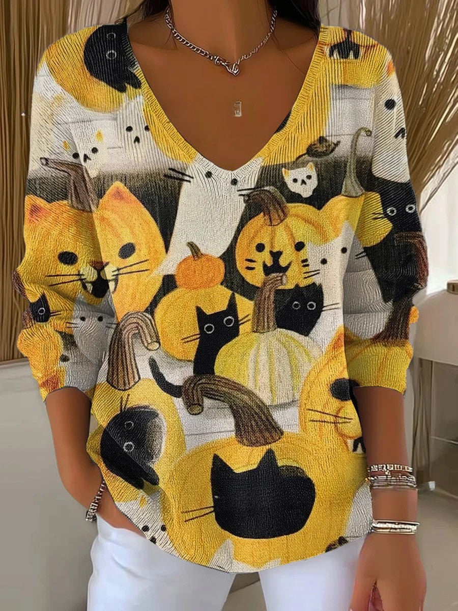 FLORENCE | V-Neck Knit Jumper