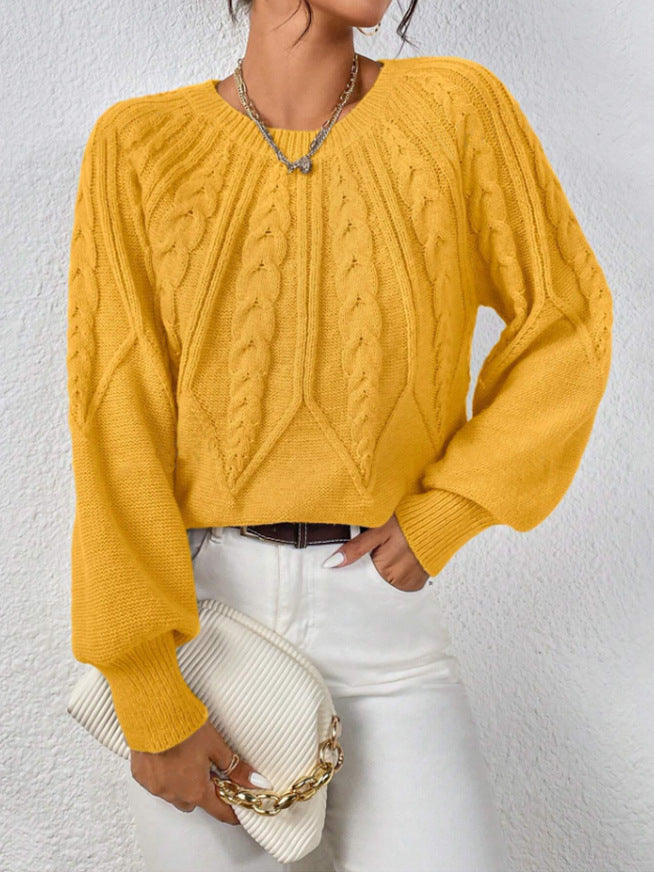 Elsie - Ladies’ Classic Cable Knit Jumper
