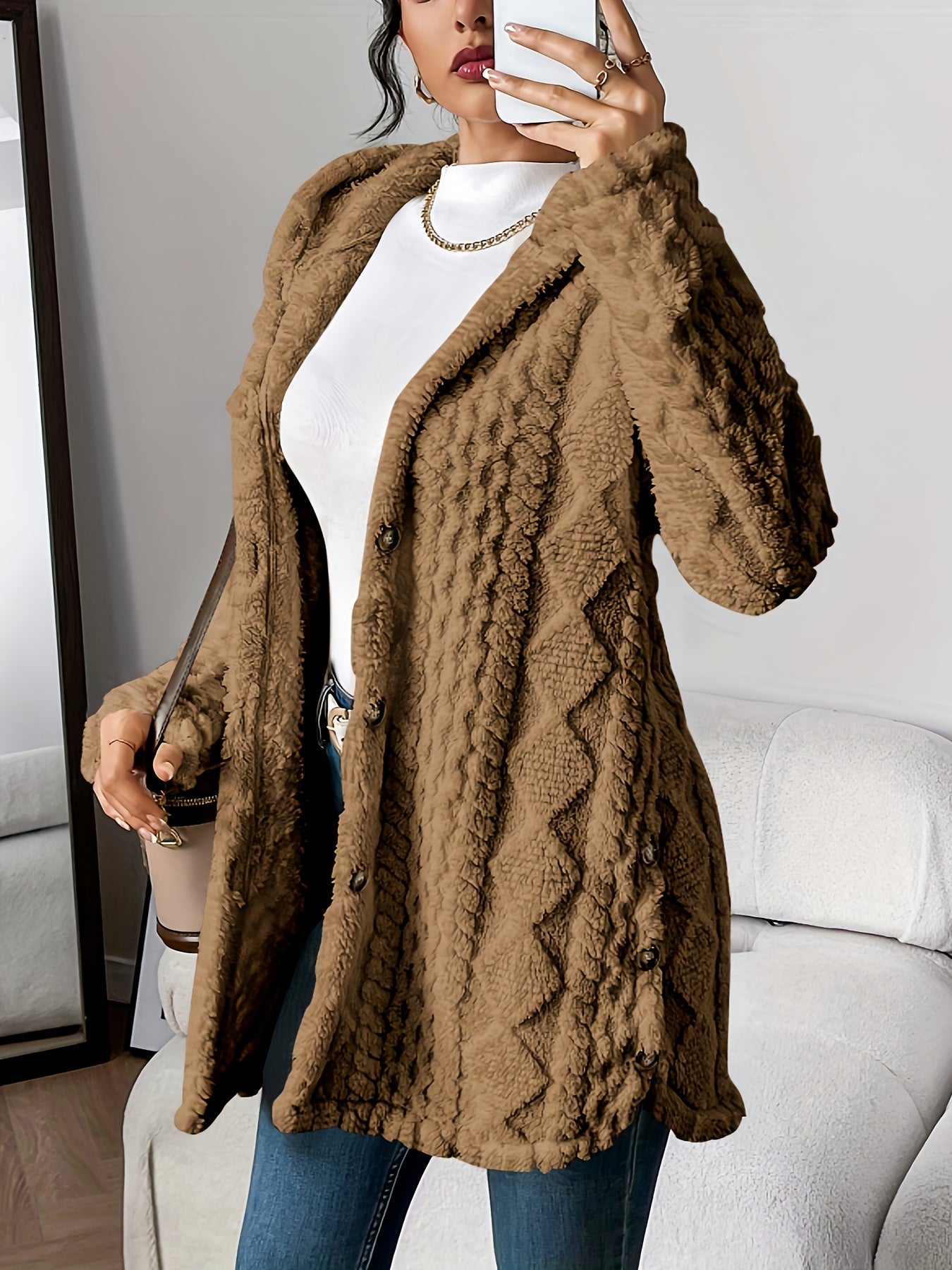 Evelina - Ladies' Button-Up Knit Cardigan