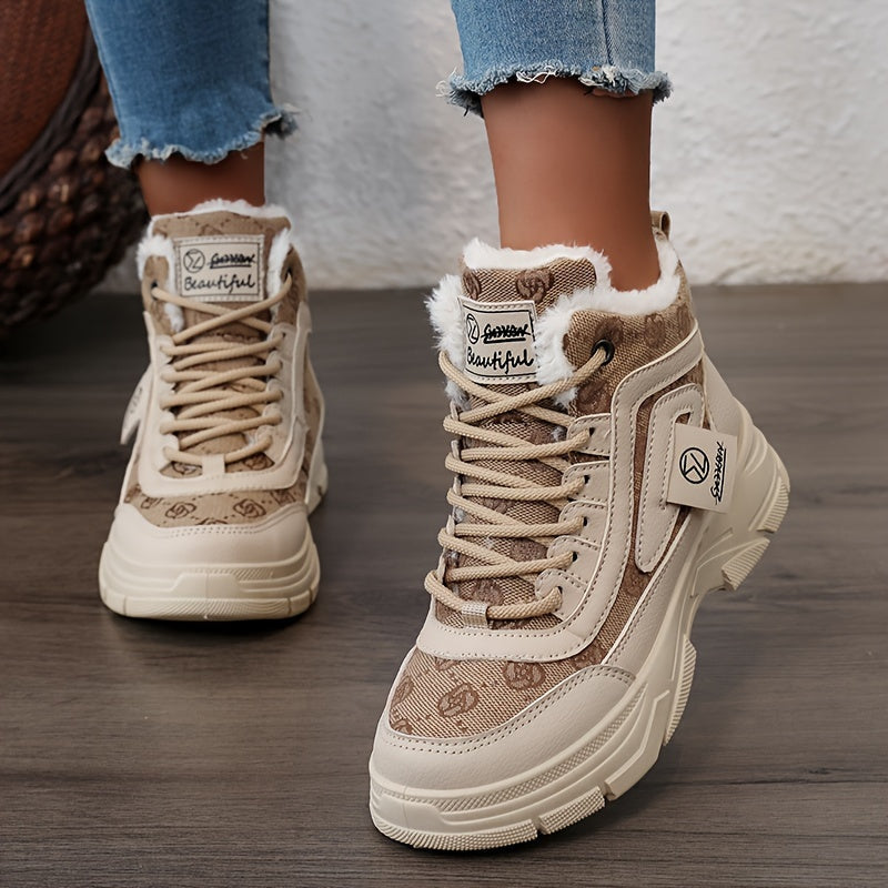 Plush - Ankle boots with thick heel