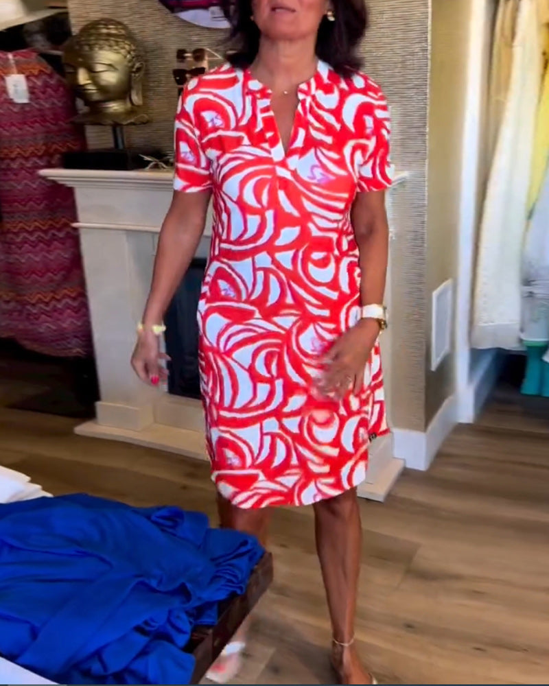 Tatum – Abstract Polo Mini Dress