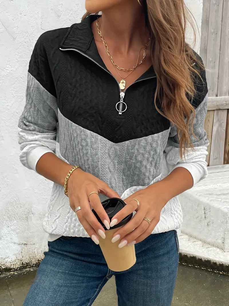 Amelie - Ladies' zip-up jumper