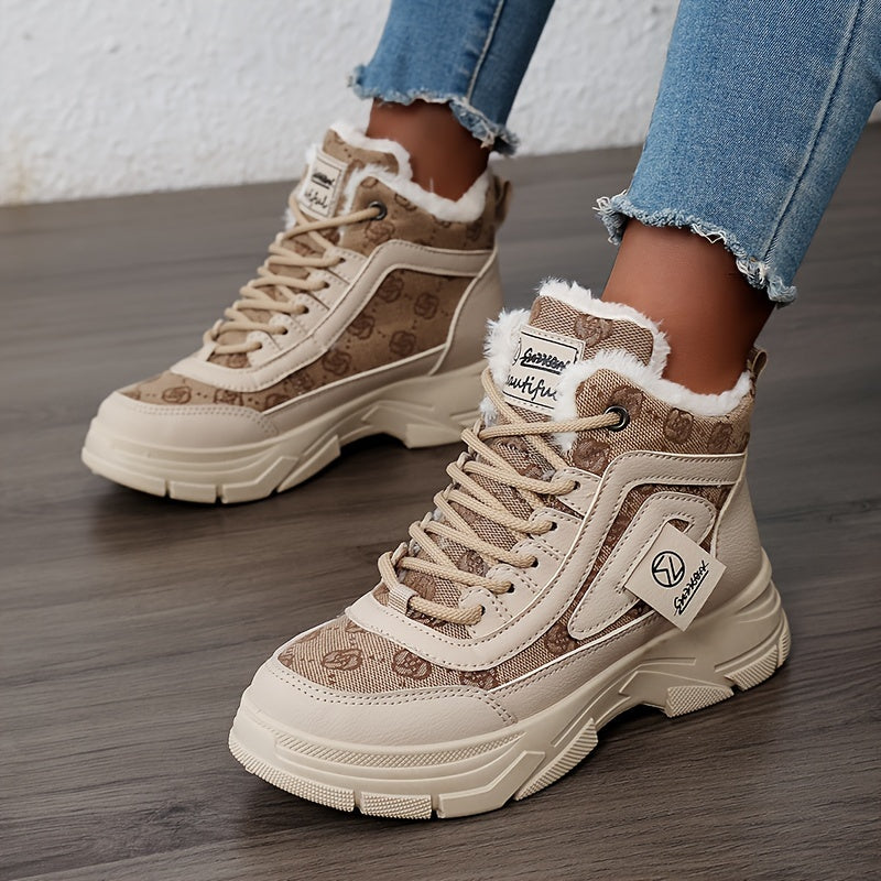 Plush - Ankle boots with thick heel