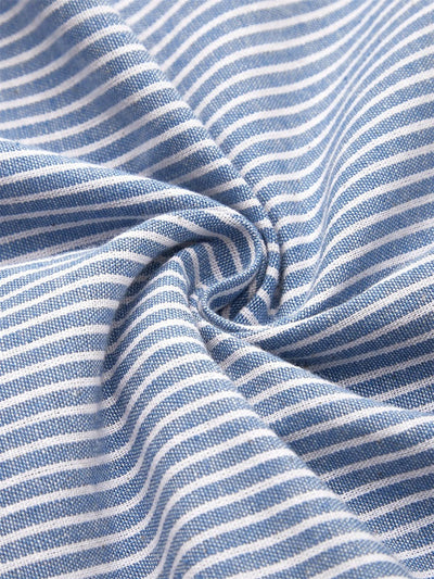 Aquella™ - Elegant Striped Midi Dress with Ocean-Inspired Feel