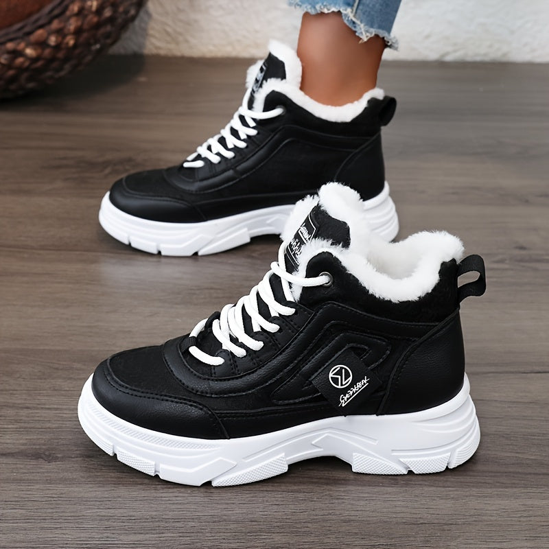 Plush - Ankle boots with thick heel