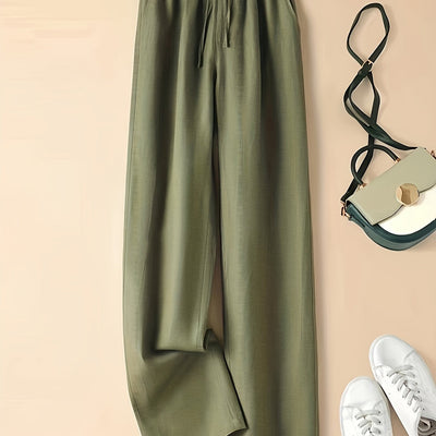 Heather – Wide Leg Drawstring Trousers