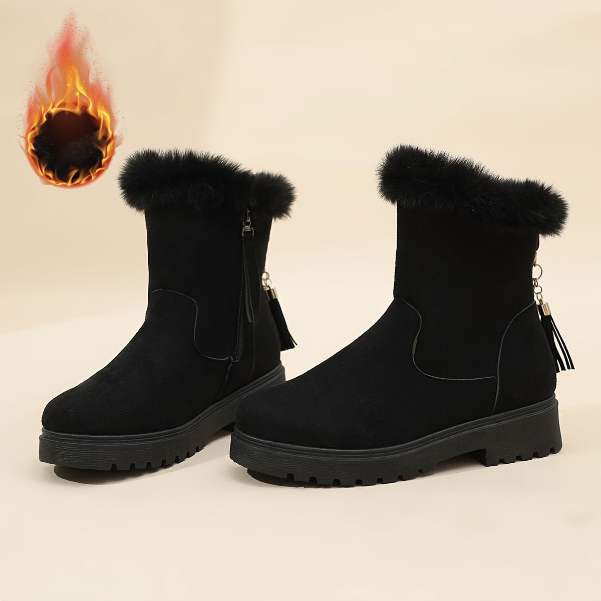 Nero -  Black winter boots