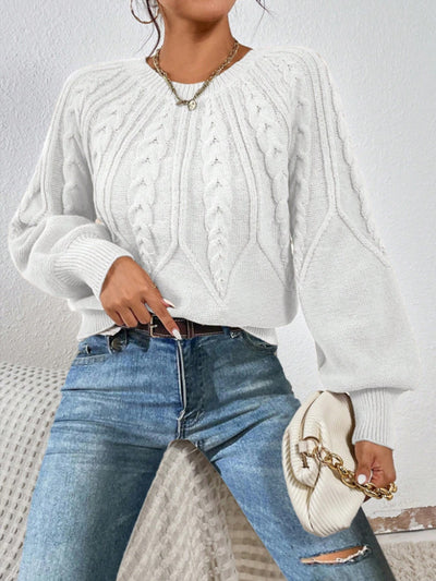 Elsie - Ladies’ Classic Cable Knit Jumper