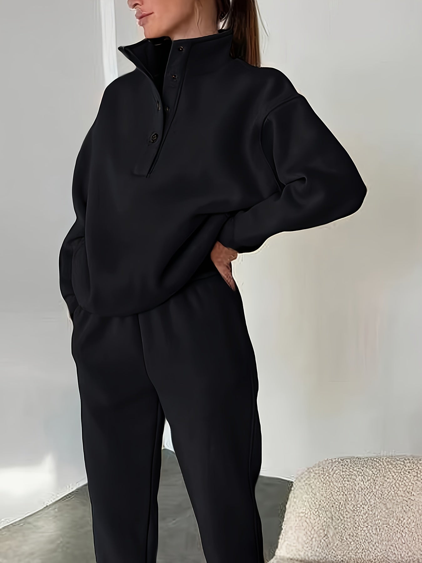 Maisie – Relaxed Fit High-Collar Lounge Set