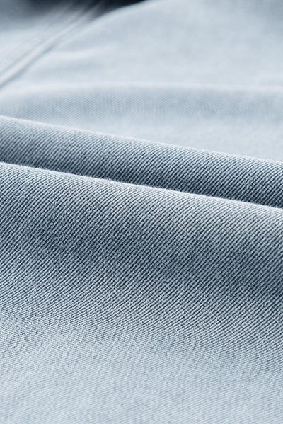 Sofia® | Elegant Denim Dress with Short Batwing Sleeves